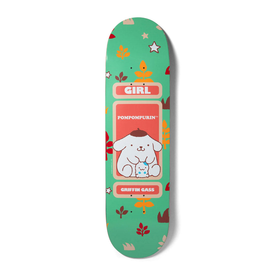 Girl x Sanrio Hello Kitty Friends Skateboard Deck Griffin Gass 8.25"