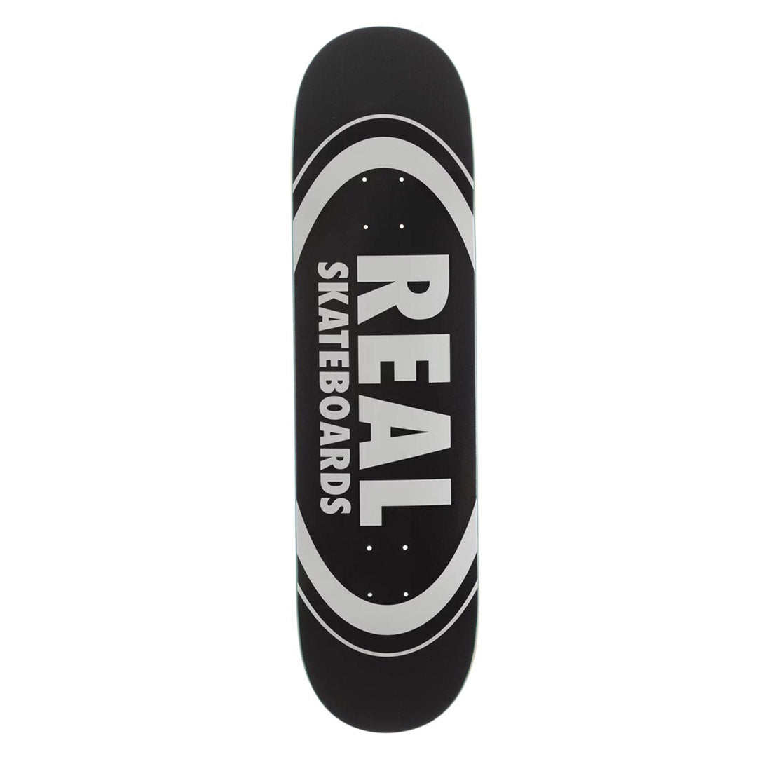 Real Skateboard Deck Classic Oval Black 8.25"