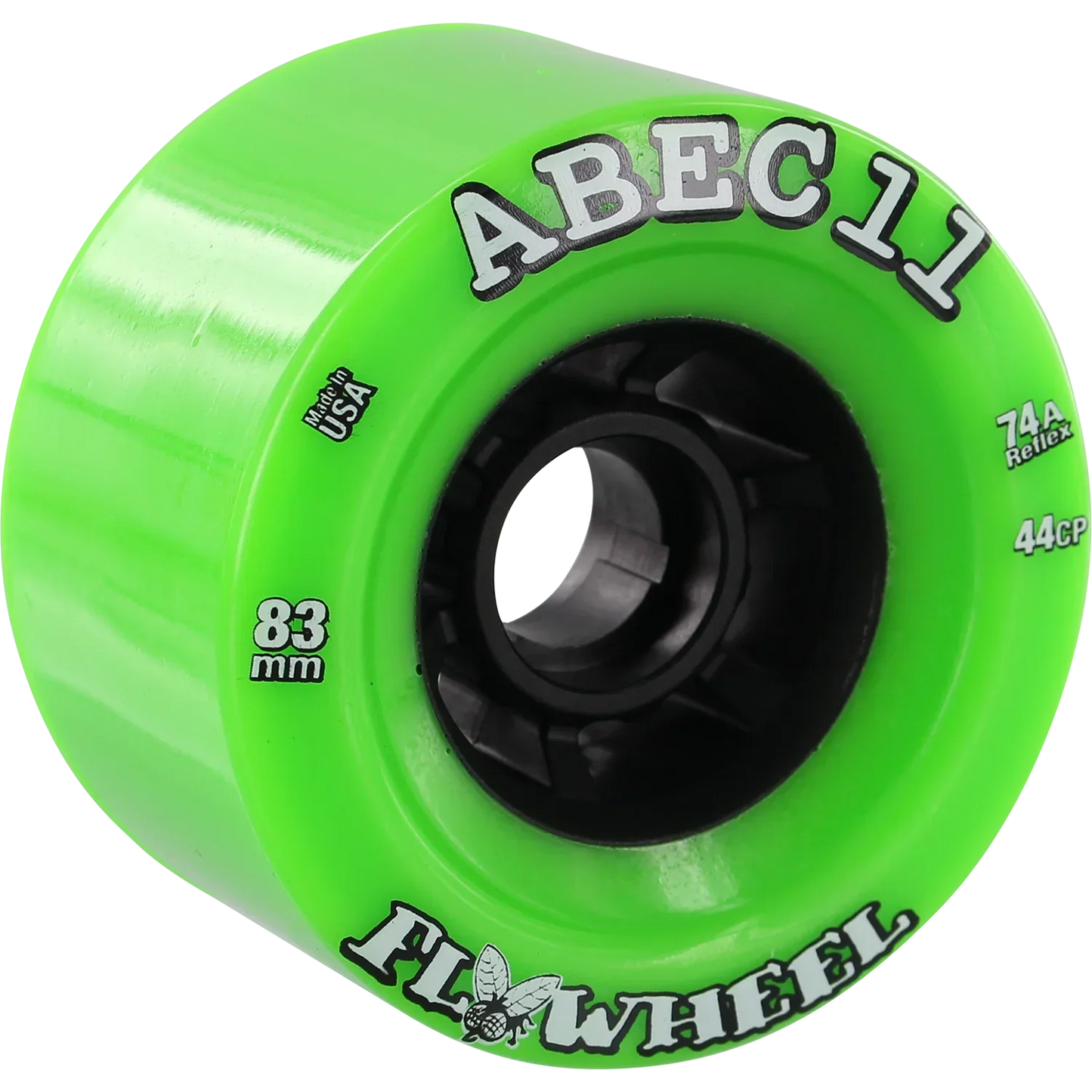 ABEC 11 Wheels Refly 83mm 74A Lime Green 4 Pack