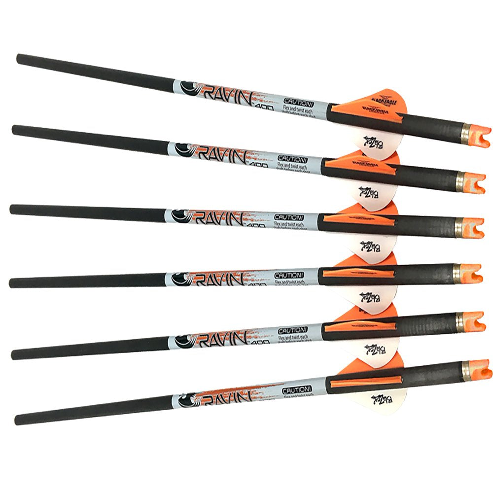 Ravin Crossbow Xbow Archery Bolts W/ Orange Nock .001 Straightness 6 Pack - R139