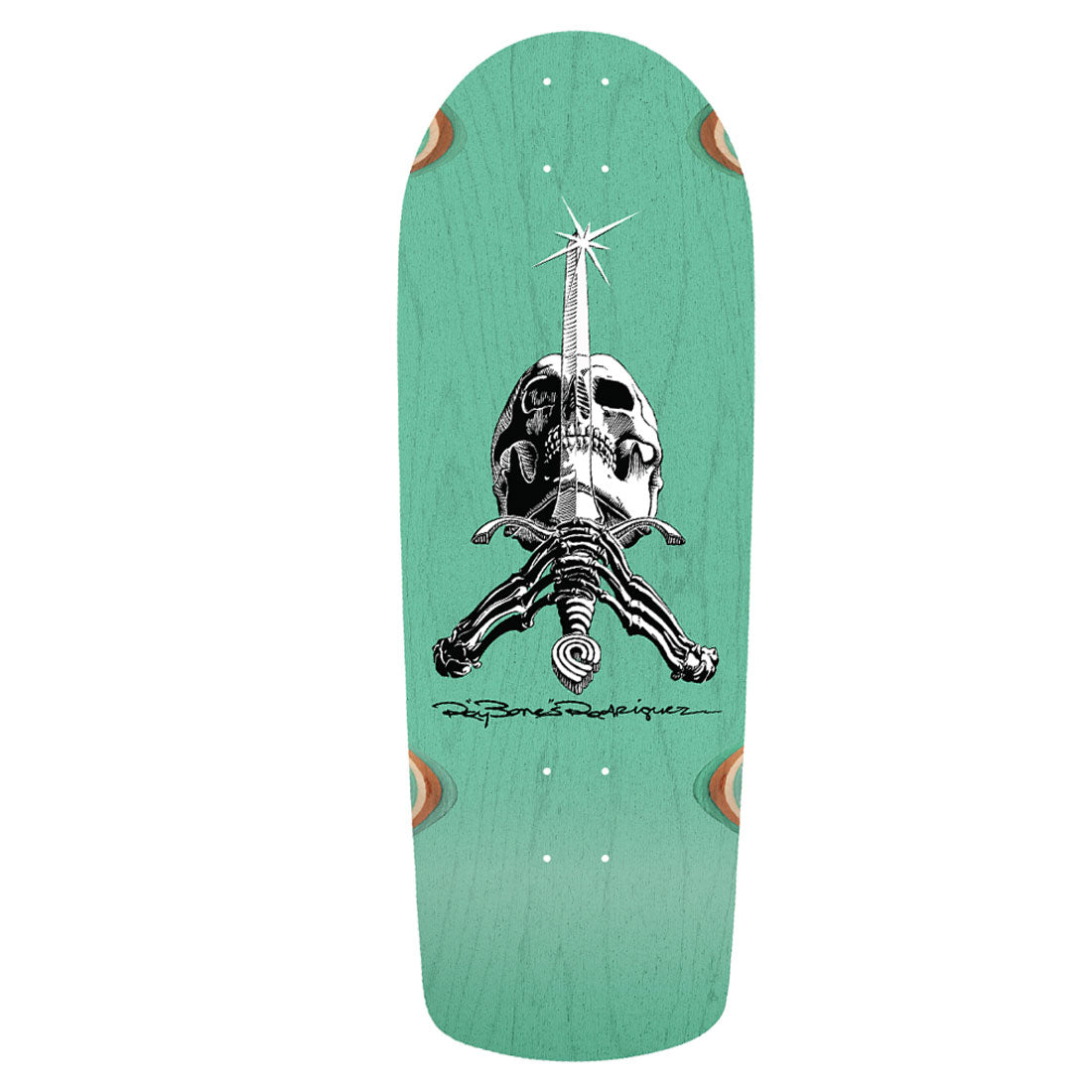 Powell Peralta Rodriguez SAS 10.0 Snubnose Deck - Teal