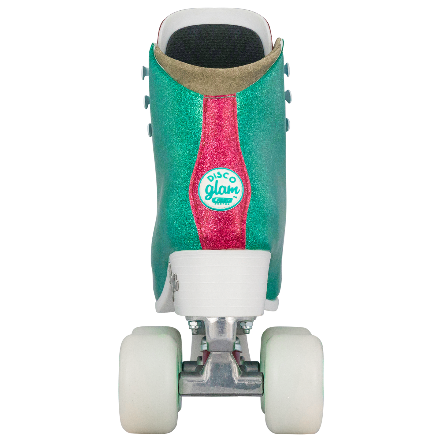 Crazy Glam Roller Skates Teal/Pink