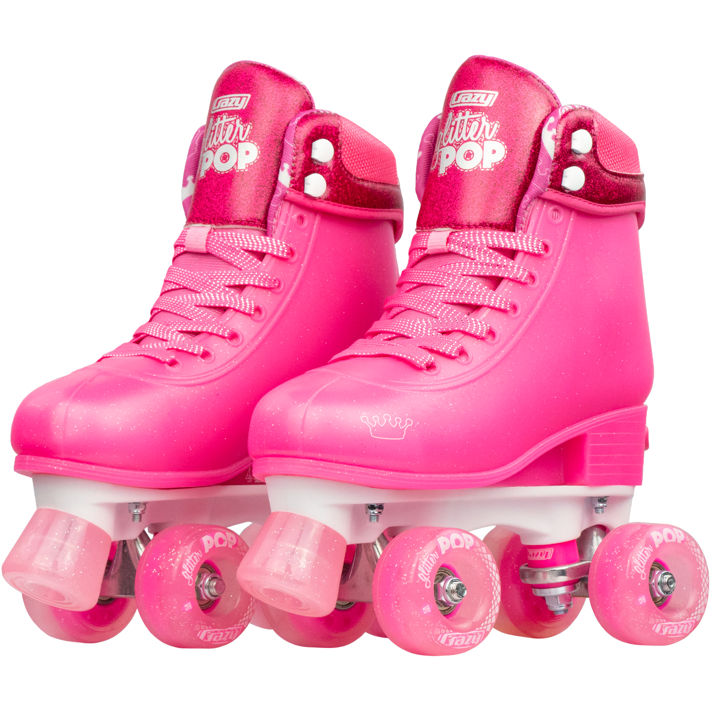 Crazy Glitter Pop Roller Skates Pink