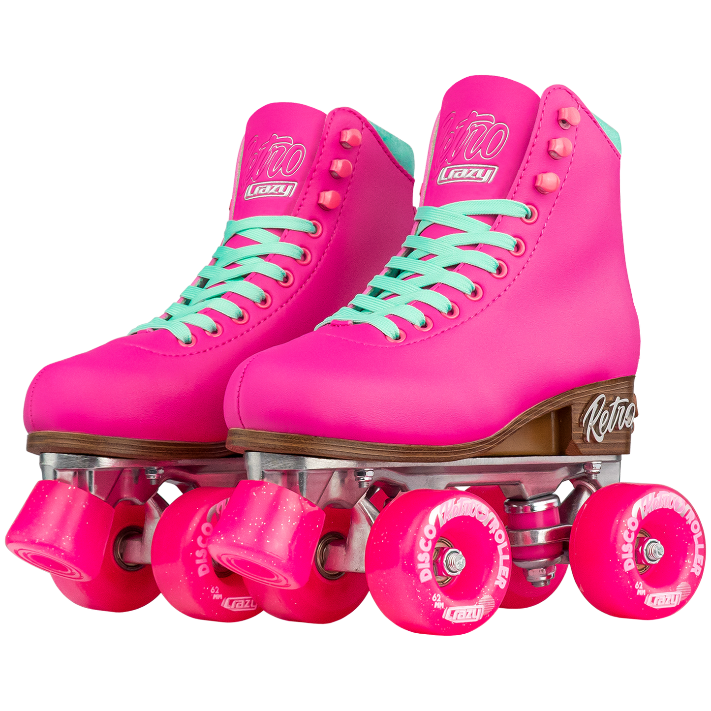 Crazy Retro Adjustable Roller Skates Pink