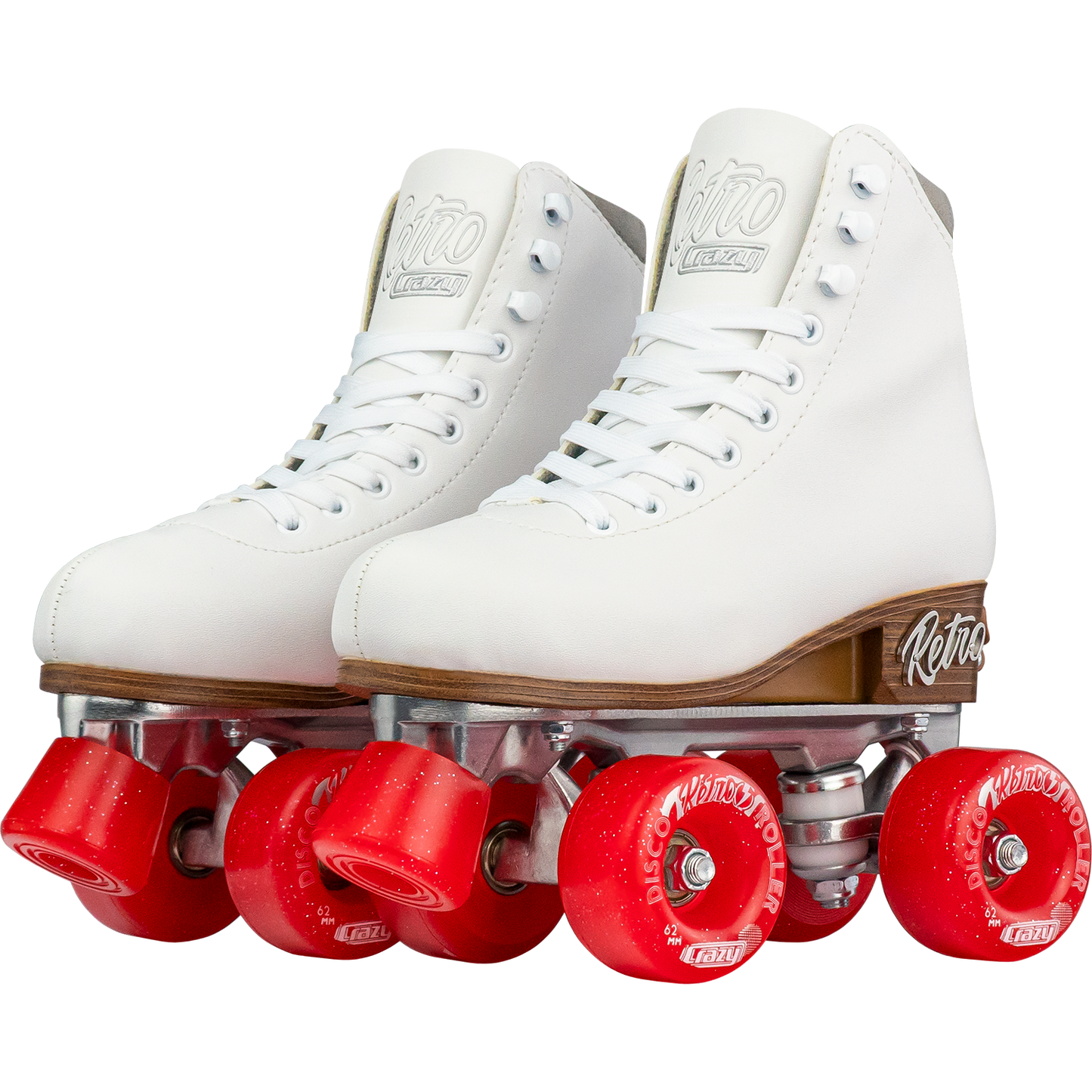Crazy Retro Adjustable Roller Skates White