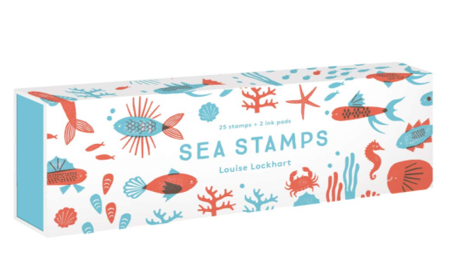 Sea Stamps (25 stamps, 2 ink colors)