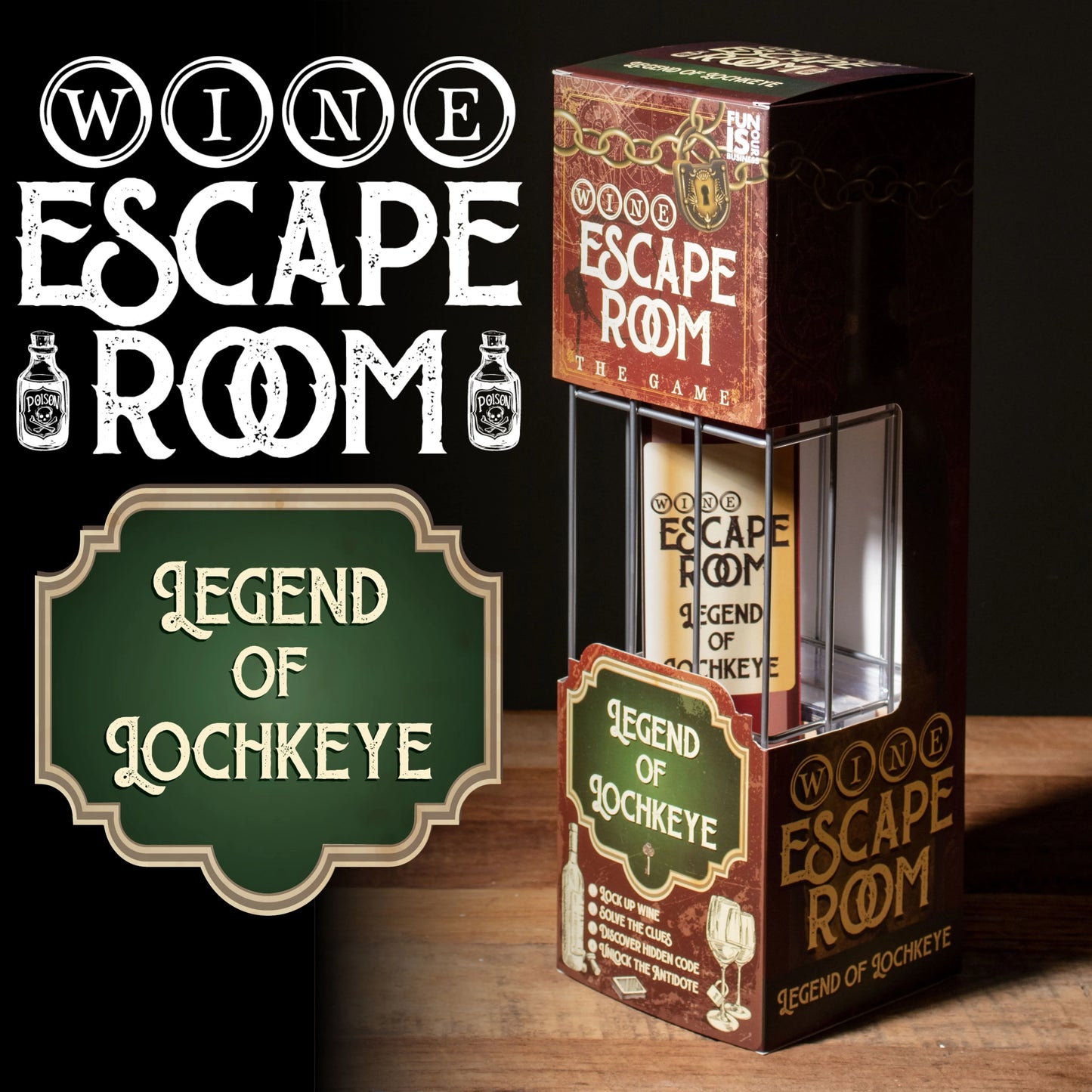 Wine Escape Room Game - Legend of Lochkeye