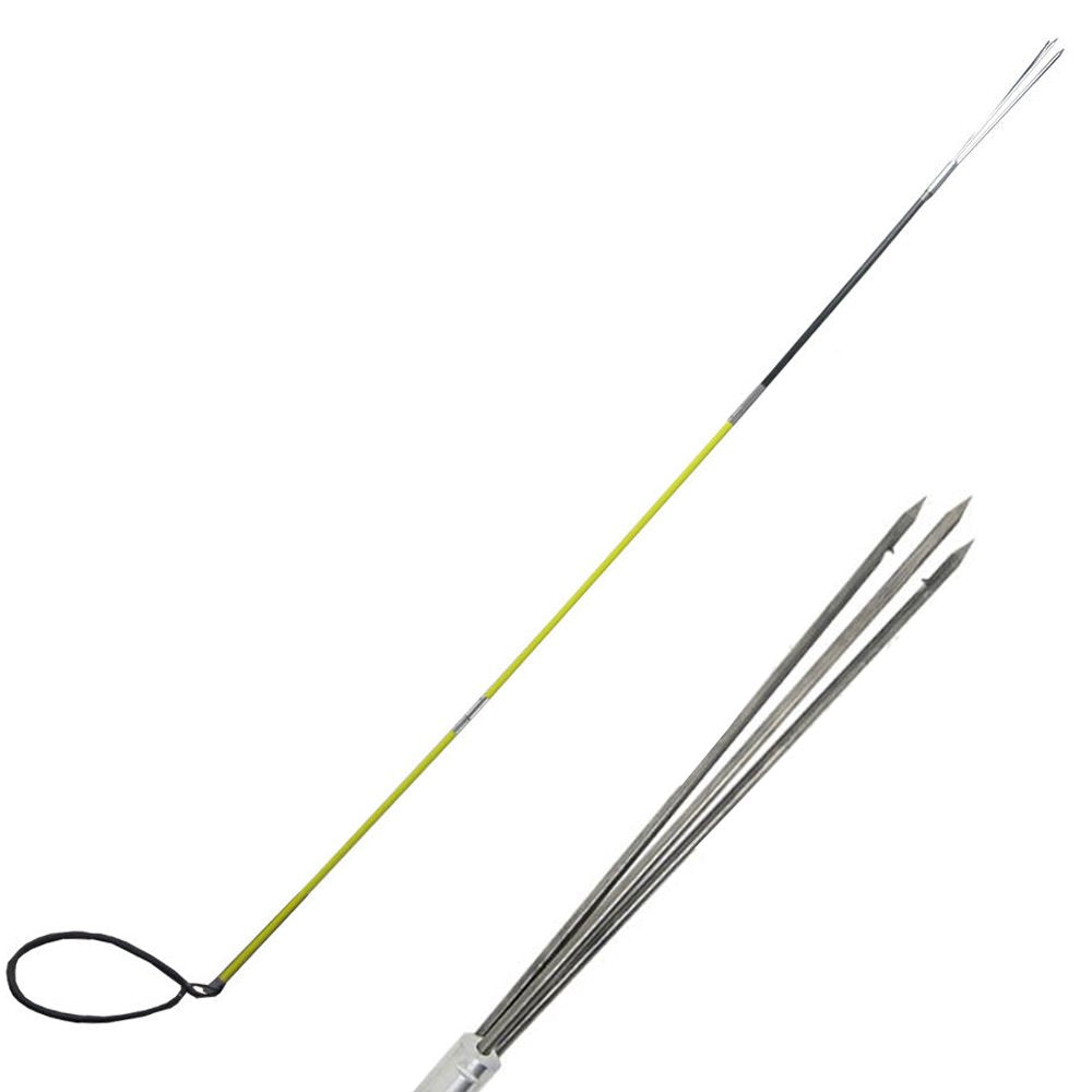 "Hybrid Hawaiian Sling 9' Travel Spearfishing 3-Piece Pole Spear 3 Prong Tip"