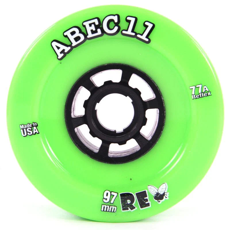 ABEC 11 Wheels Refly 97mm 77A Green 4 Pack