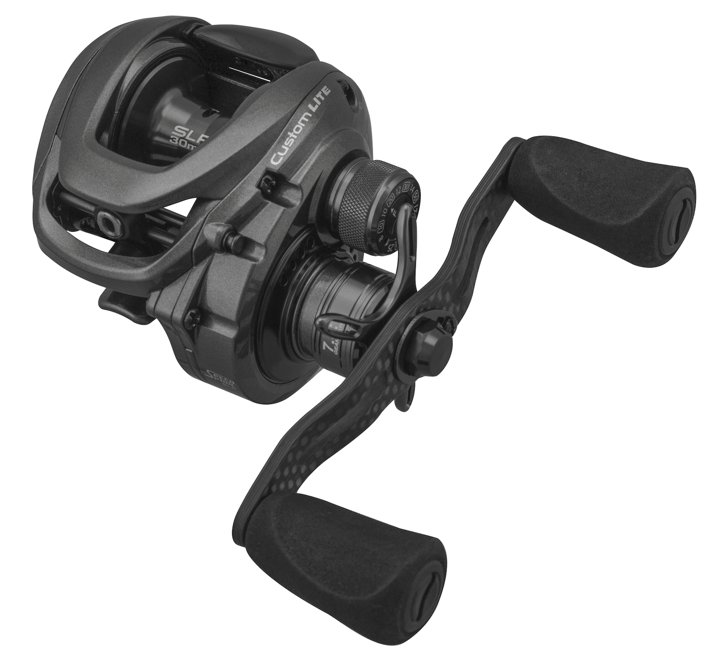 Lew's - Custom Lite SLP Speed Spool Baitcast Reel Fishing Reel Lew's Fishing Left-Hand 7.5:1