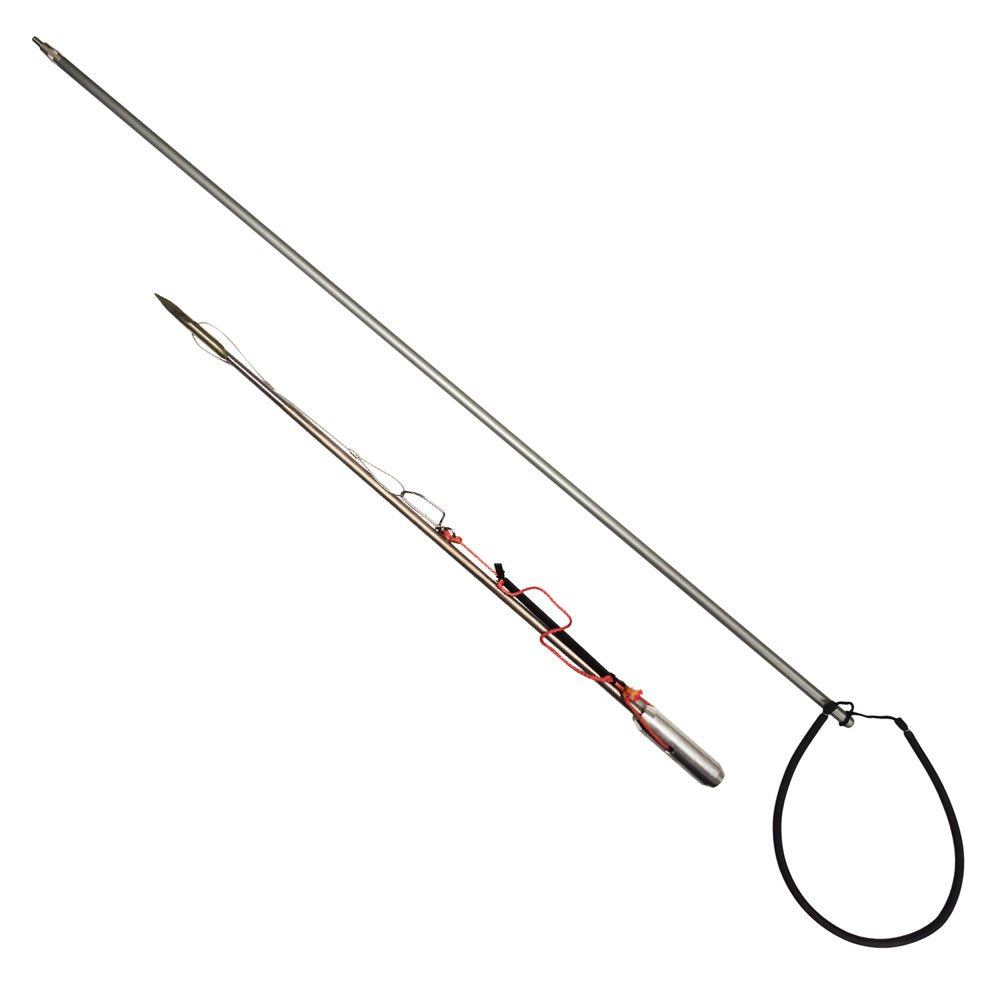 Scuba Choice Heavy Duty Silver Aluminum 6Ft Pole Spear W/ Breakaway Tri-Cut Slip Tip