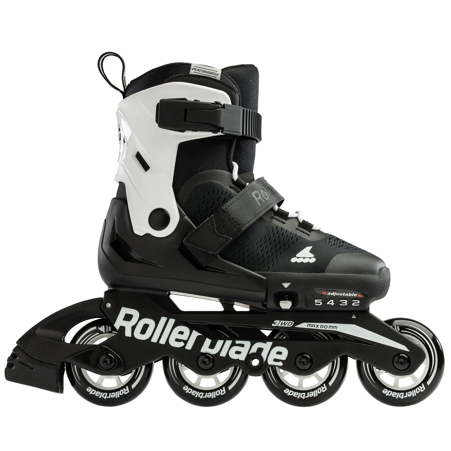Rollerblade Microblade Adj Inline Skates Black/White