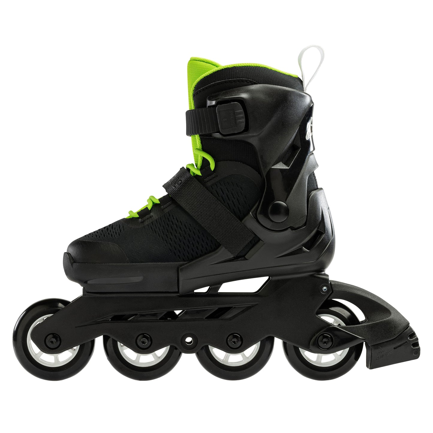 Rollerblade Microblade Adj Inline Skates Black/Green