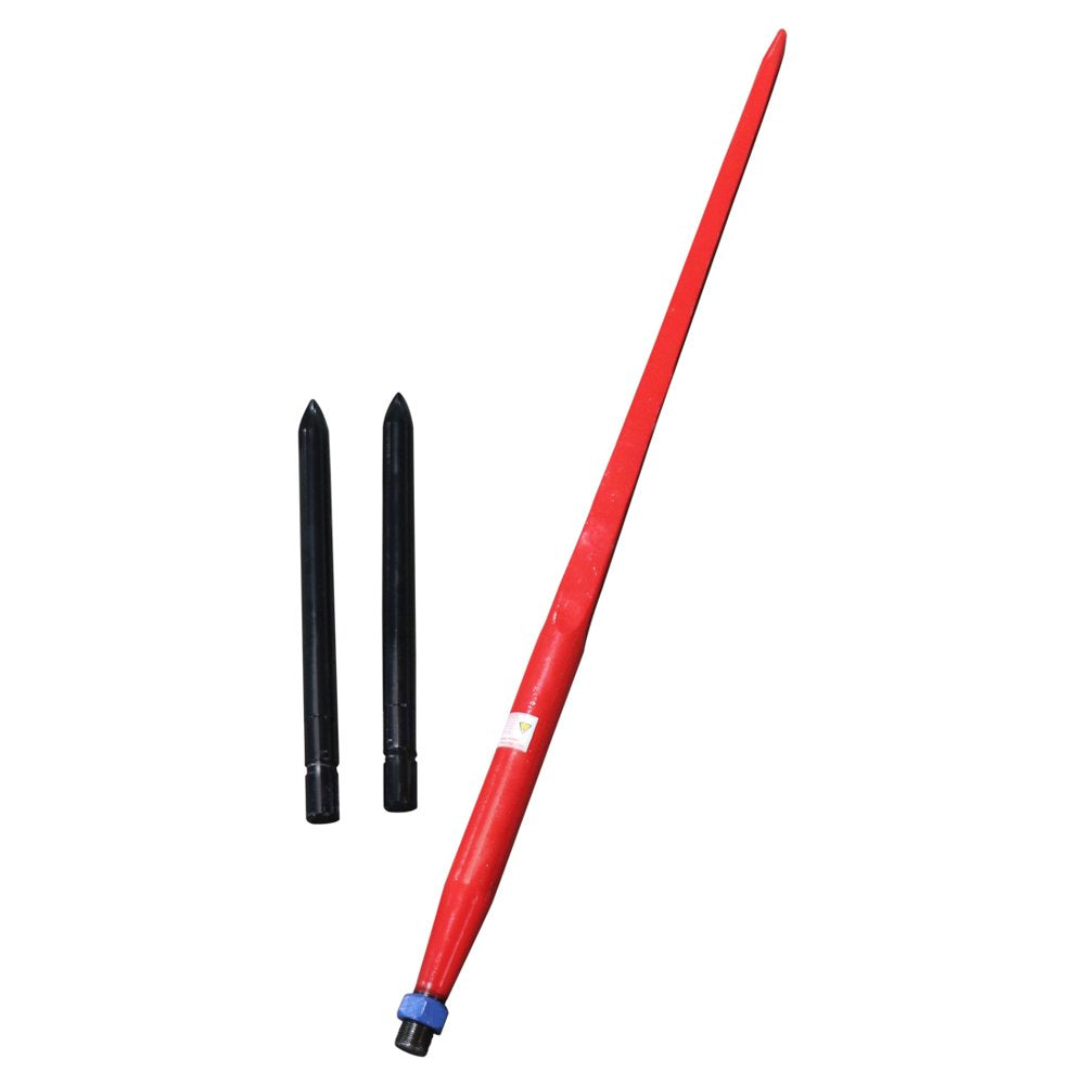 49" 3000 Lb Hay Spear with Stabilizer Spears Bale Spike Fork Tine