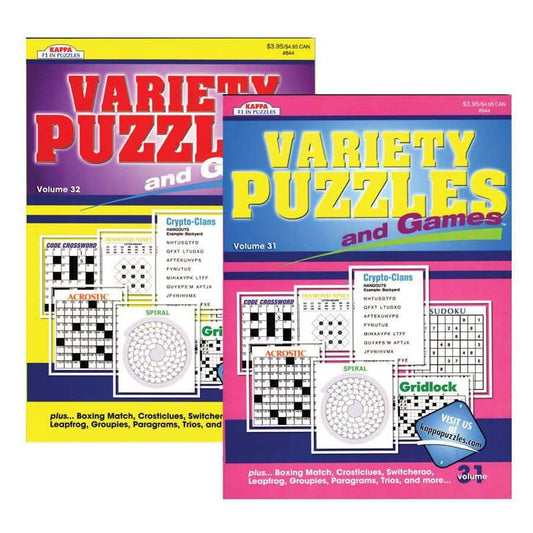 12-Pack: 98 Pages Kappa Variety Puzzles & Games Book