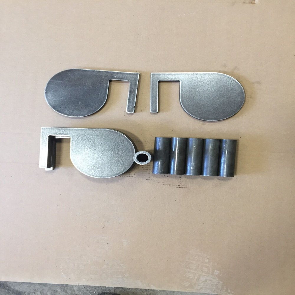 AR500 Dueling Tree DIY Kit (6) 6In X 1/2" Heavy Duty Steel Target Gong Paddle