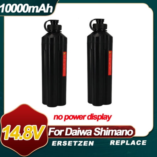 2x10000mAh Electric Fishing Reel Battery For Daiwa Tanacom shimano Ekuda EZH5000 1200 800mj