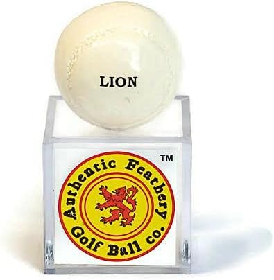 Authentic FEATHERY Golf Ball, Traditional, Handcrafted,Leather, Feathers, PLAYABLE,Hickory Golf, Waterproof, Floats, Corporate Gift, Fathers Day, Club Presentation
