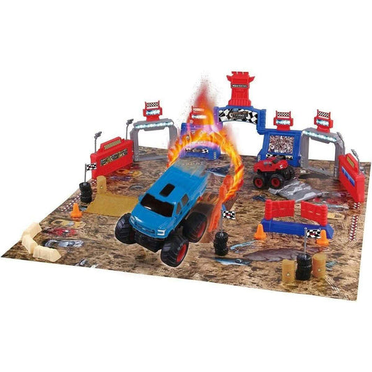 54-Piece: Monster Truck Mayhem Friction Play Set - 2-Pack Ford