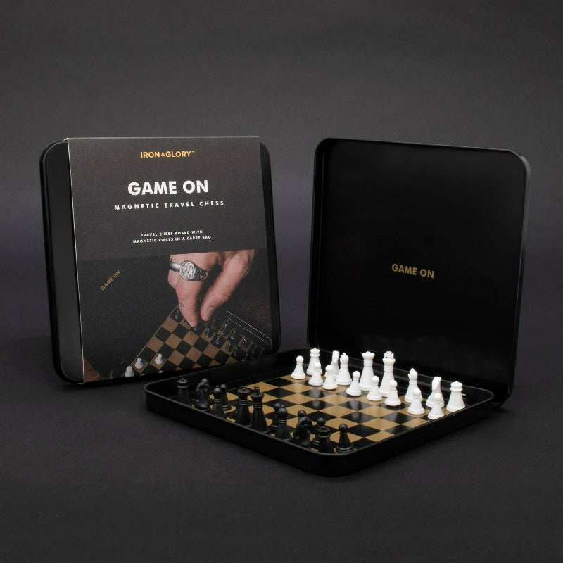 Iron & Glory "Game On" Magnetic Travel Chess Set