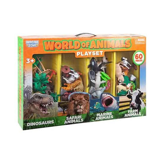 60-Piece Set: World of Animals
