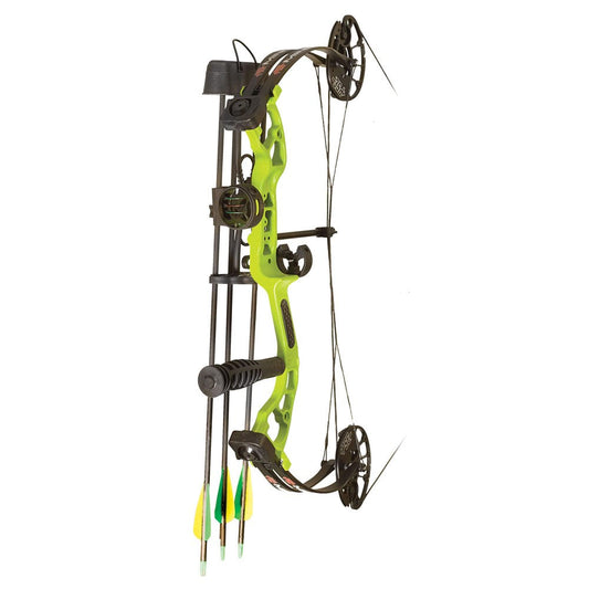 PSE Archery 2018 Mini Burner Youth RH Compound Bow, 40 Lbs, 26.5 in Lime Green