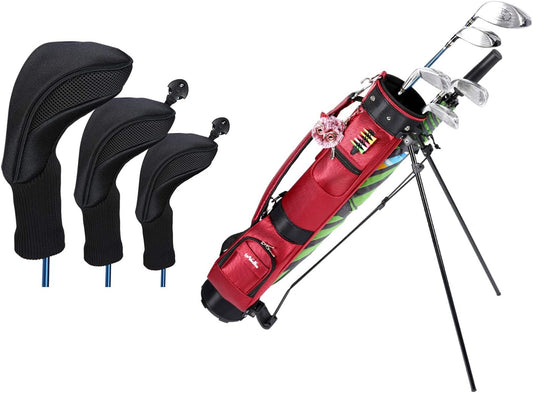 Golf Club Head Cover Set with Golf Stand Bag