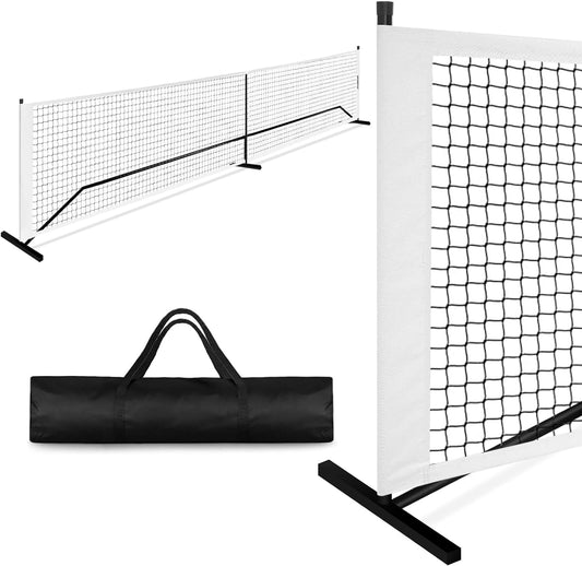 Pickleball Net Driveway Pickleball Nets Portable Outdoor Regulation Size 22FT Pickle Ball Net Set w/ 1 Carry Bag, Durable Frame for All-Weather Resistant Play in Outdoor Indoor Court Backyard