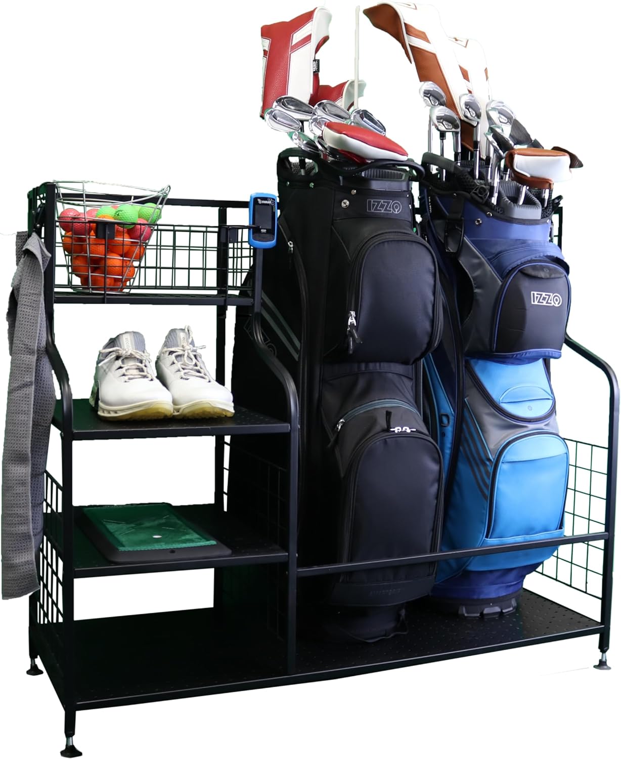 IZZO Golf Garage Storage Organizer - Storage Organizer for Golf, Garage Golf Organizer