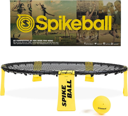 Spikeball The Original Kit 1-Ball - Outdoor Sports, Family, & Yard Games - Includes 1 Ball, 1 Net, Drawstring Bag & Rules