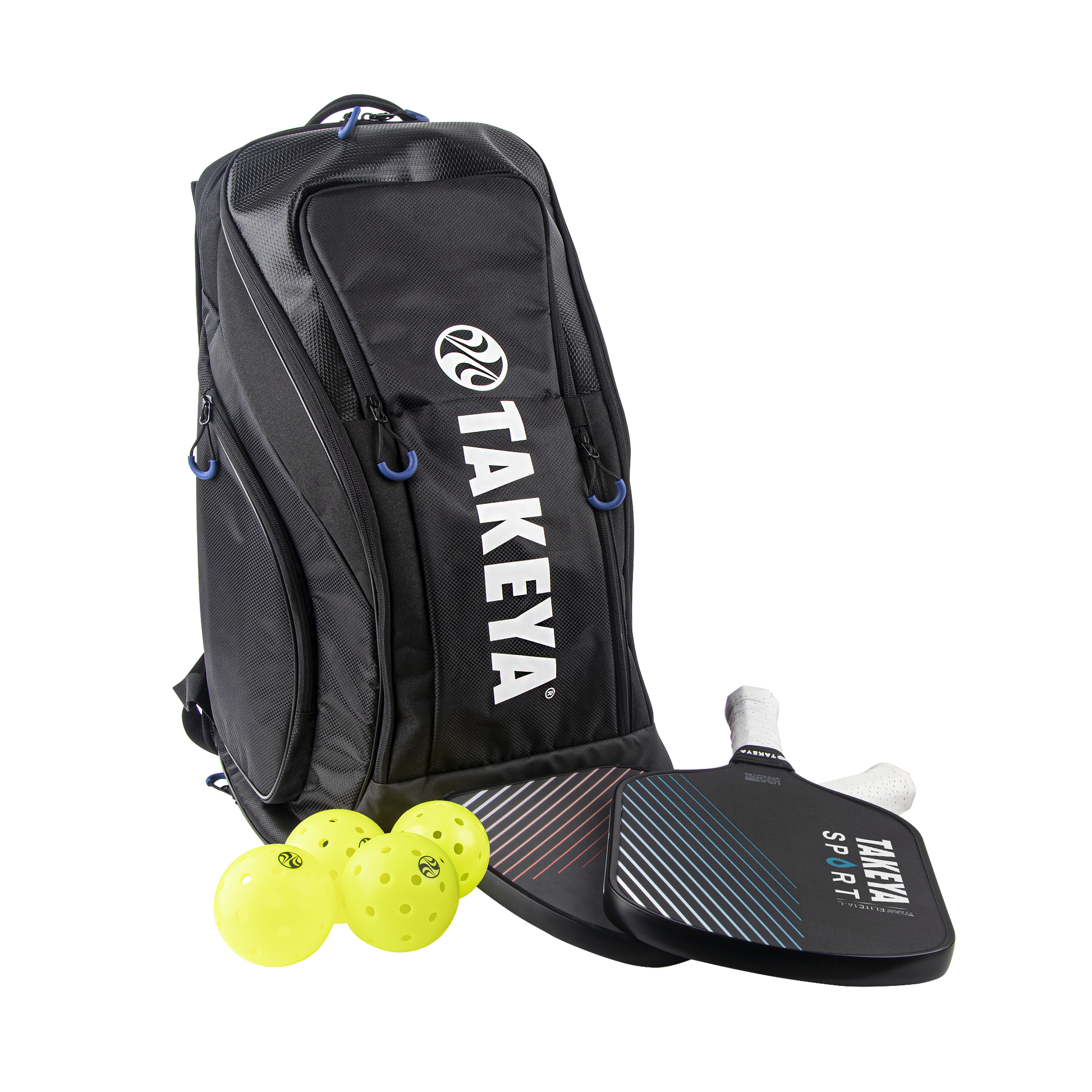 One Size Black Pickleball Backpack
