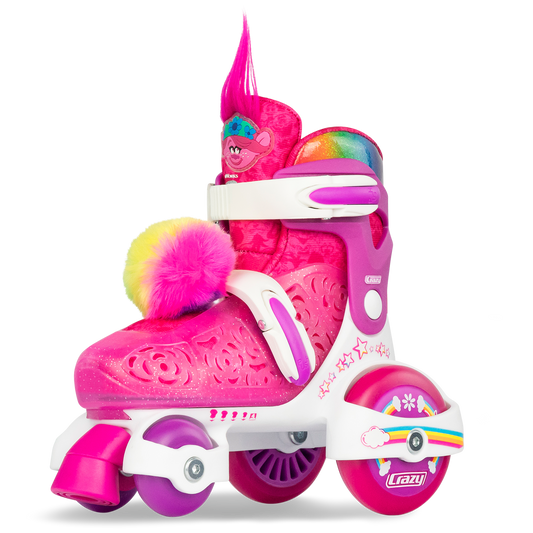 Crazy Klip Klop Adjustable Roller Skates Trolls Poppy (J11-1)