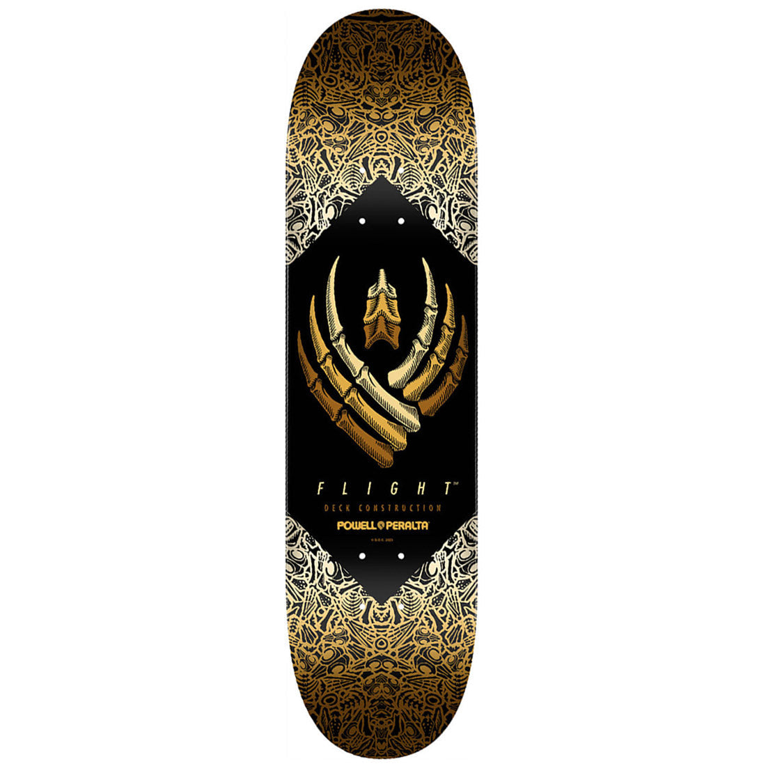 Powell Peralta Flight Bones 8.75 Deck - Yellow