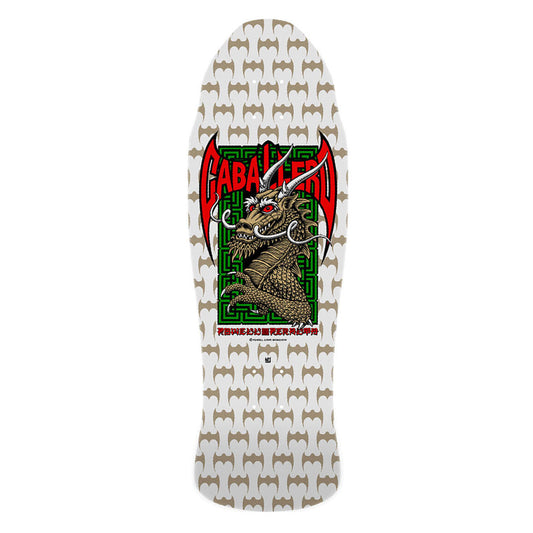 Powell Peralta Cab Street Dragon 9.625 Deck - White/Gold