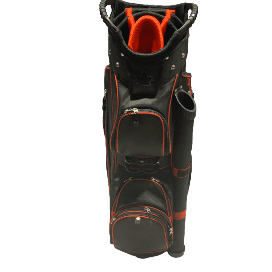 Northern Spirit Full Divider 14 Diamondback Golf Bag black and orange details