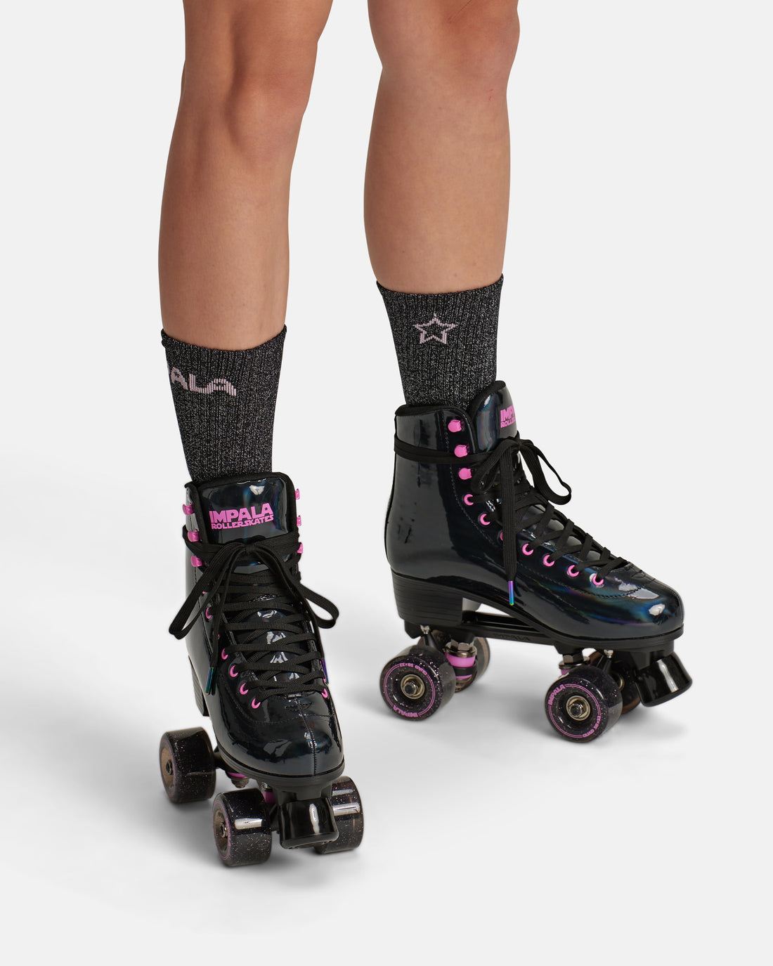Impala Sidewalk Roller Skate Black Holographic