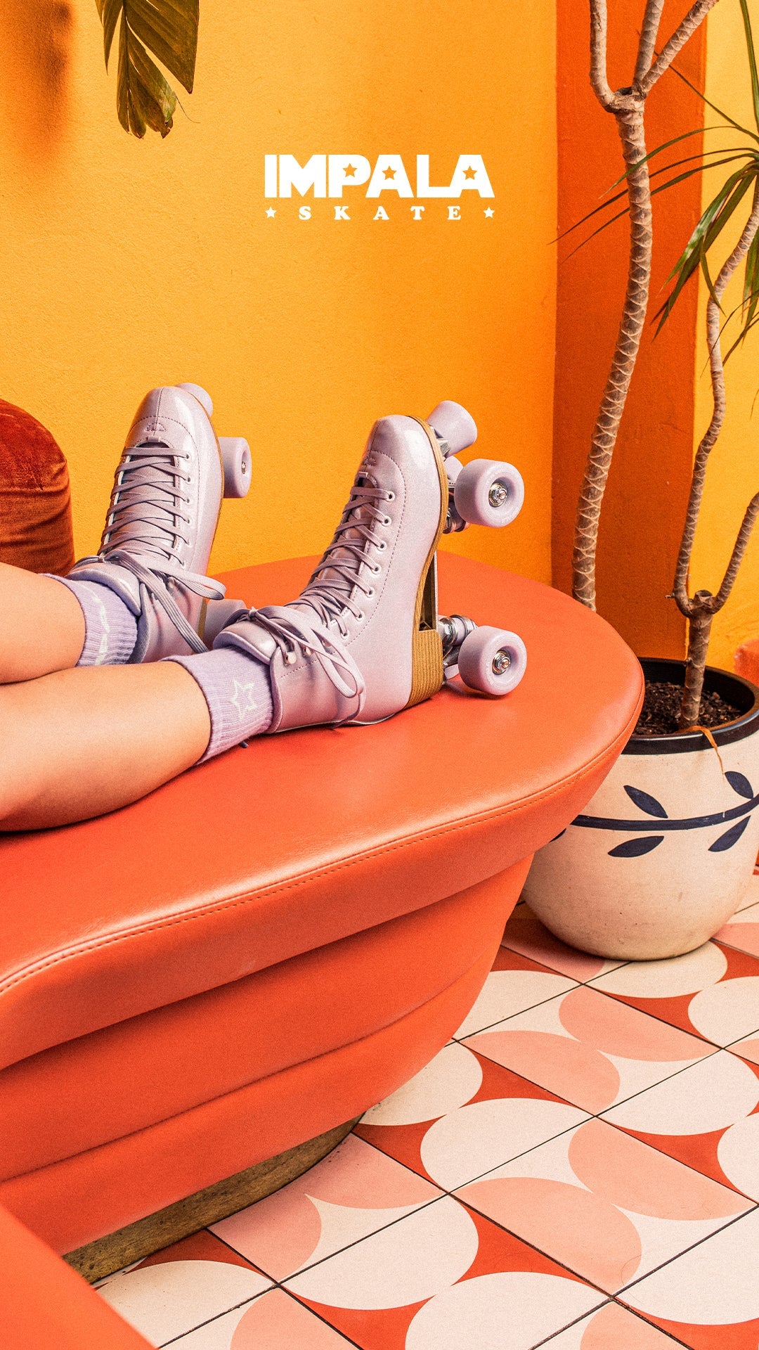 Impala Sidewalk Roller Skate Lilac Glitter