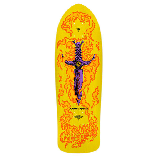 Powell Peralta Bones Brigade Guerrero 15th Series Deck - Yellow