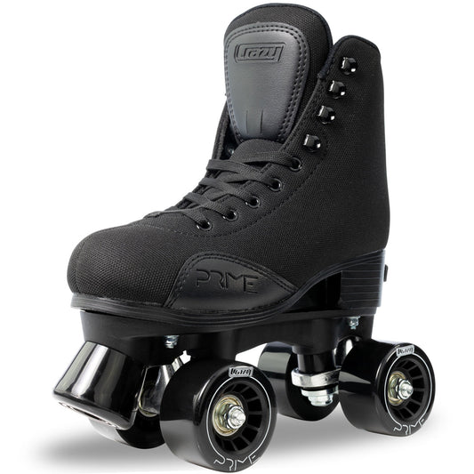 Crazy Prime Adjustable Roller Skates - Black