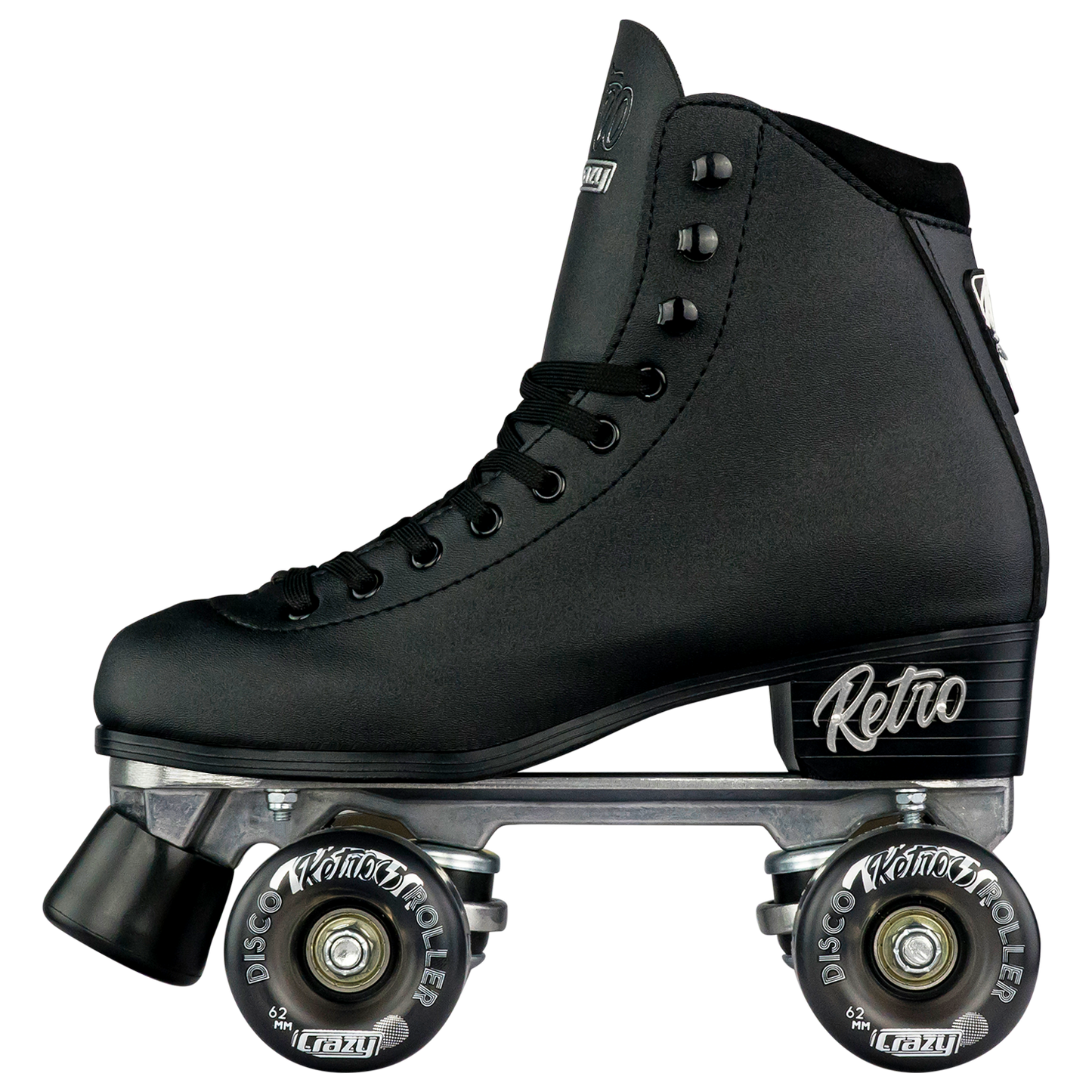 Crazy Retro Roller Skates Black