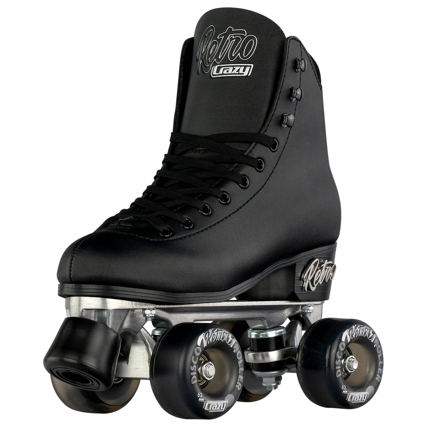 Crazy Retro Roller Skates Black