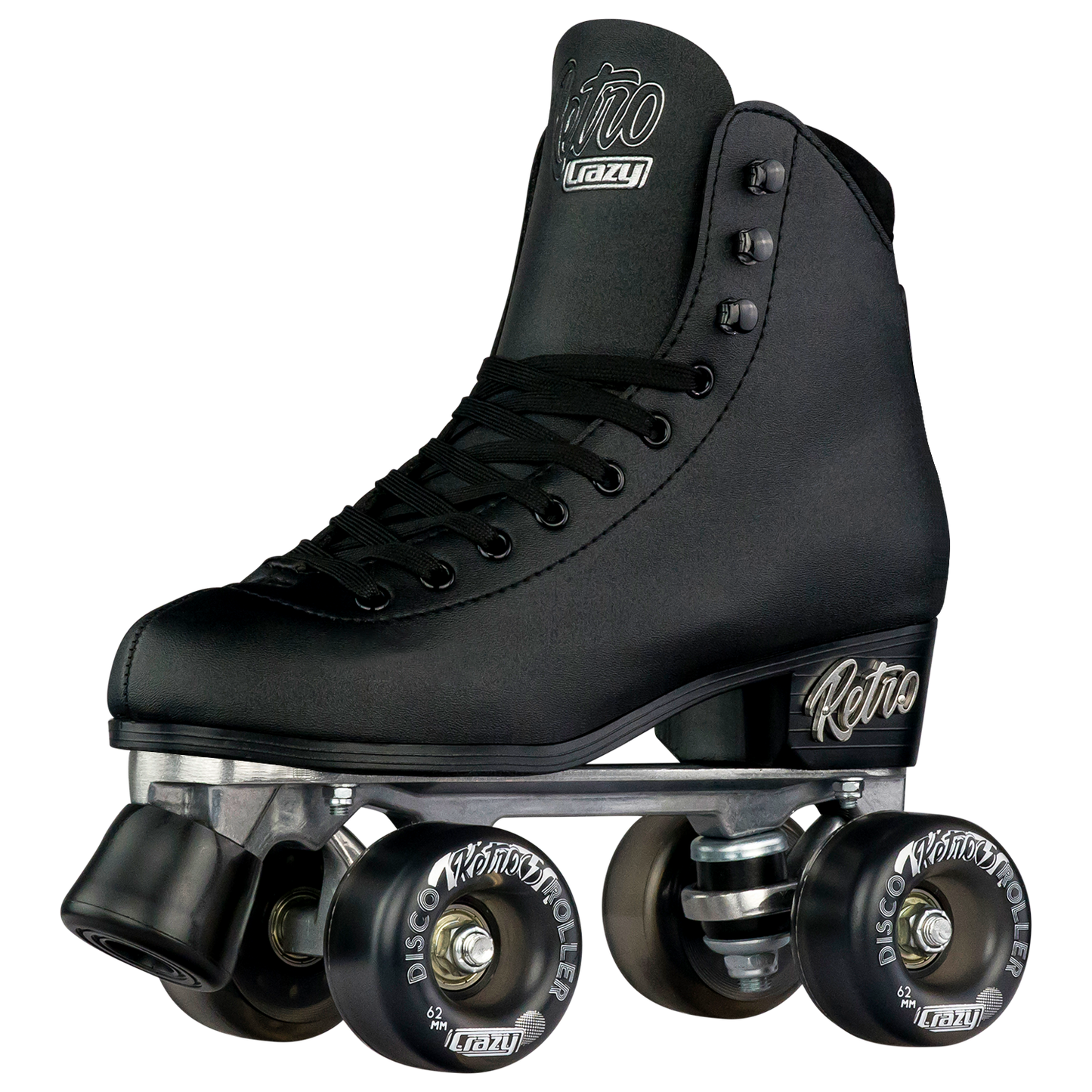 Crazy Retro Roller Skates Black