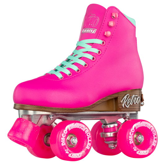 Crazy Retro Adjustable Roller Skates Pink