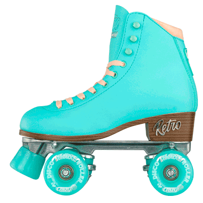 Crazy Retro Roller Skates Teal