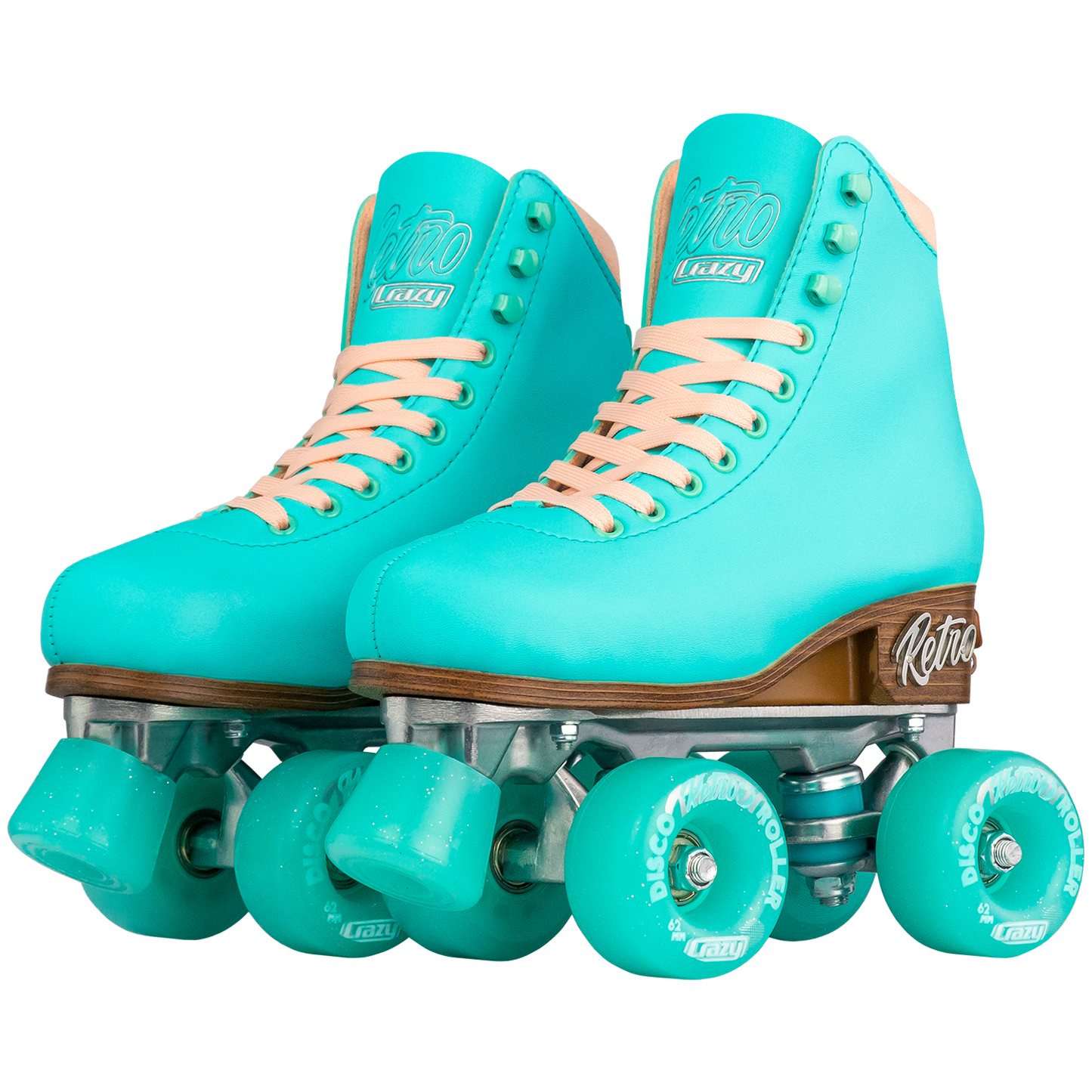 Crazy Retro Adjustable Roller Skates Teal