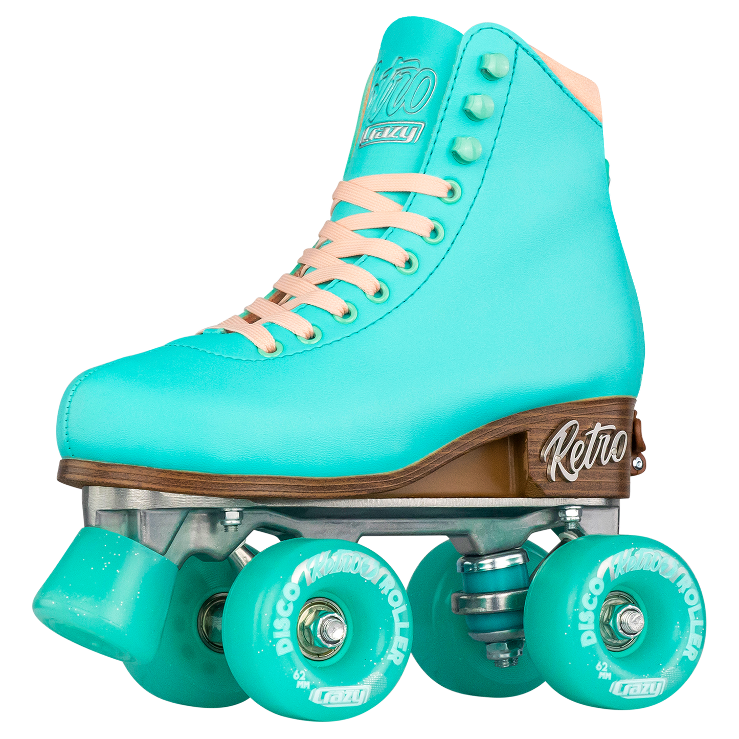 Crazy Retro Adjustable Roller Skates Teal