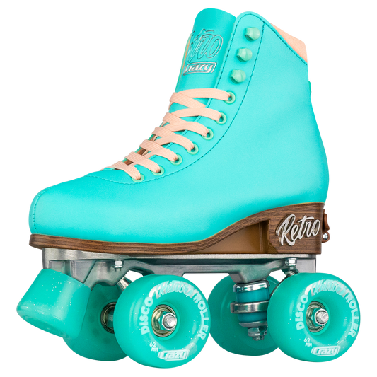 Crazy Retro Adjustable Roller Skates Teal