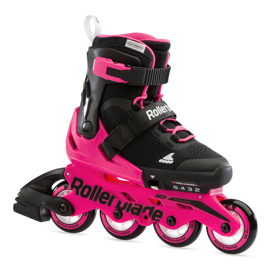 Rollerblade Microblade Adj Inline Skates Black/Neon Pink