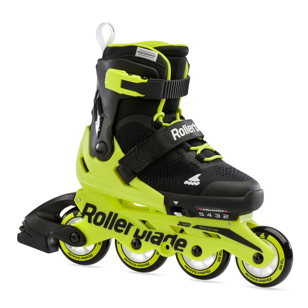Rollerblade Microblade Adj Inline Skates Black/Yellow