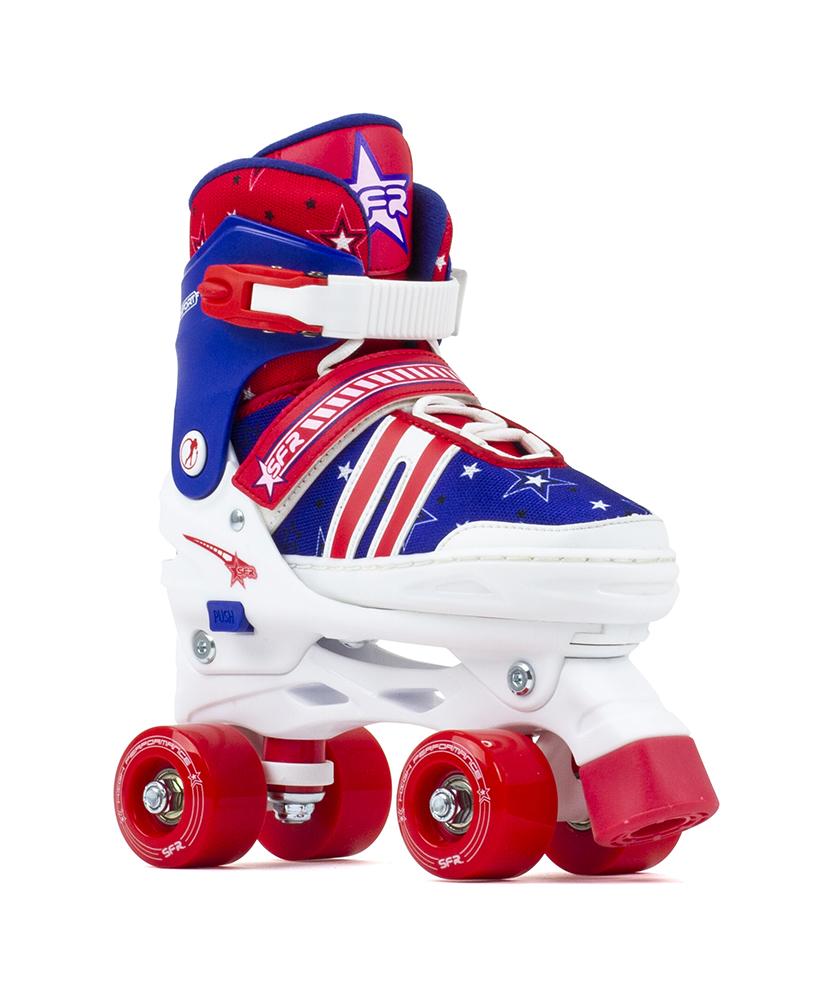 SFR Spectra Kids Adjustable Roller Skate - Blue Red